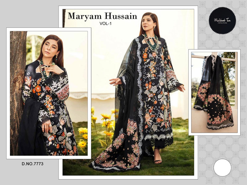 Mehboob Tex Dno 7773 Cambric Cotton Stylish Designer Casual Wear Salwar Suit