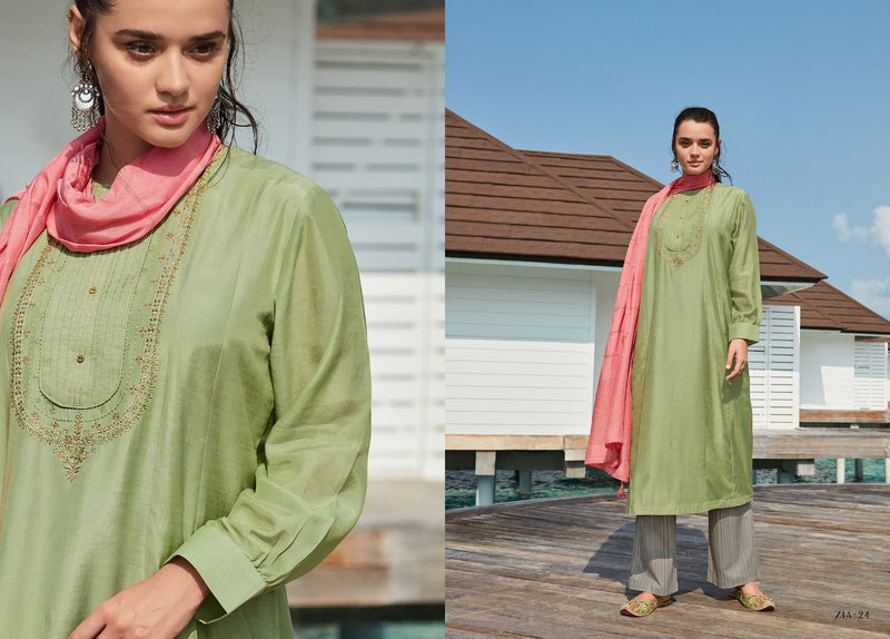 Varsha Zia Muslin Stylish Designer Casual Wear Salwar Kameez