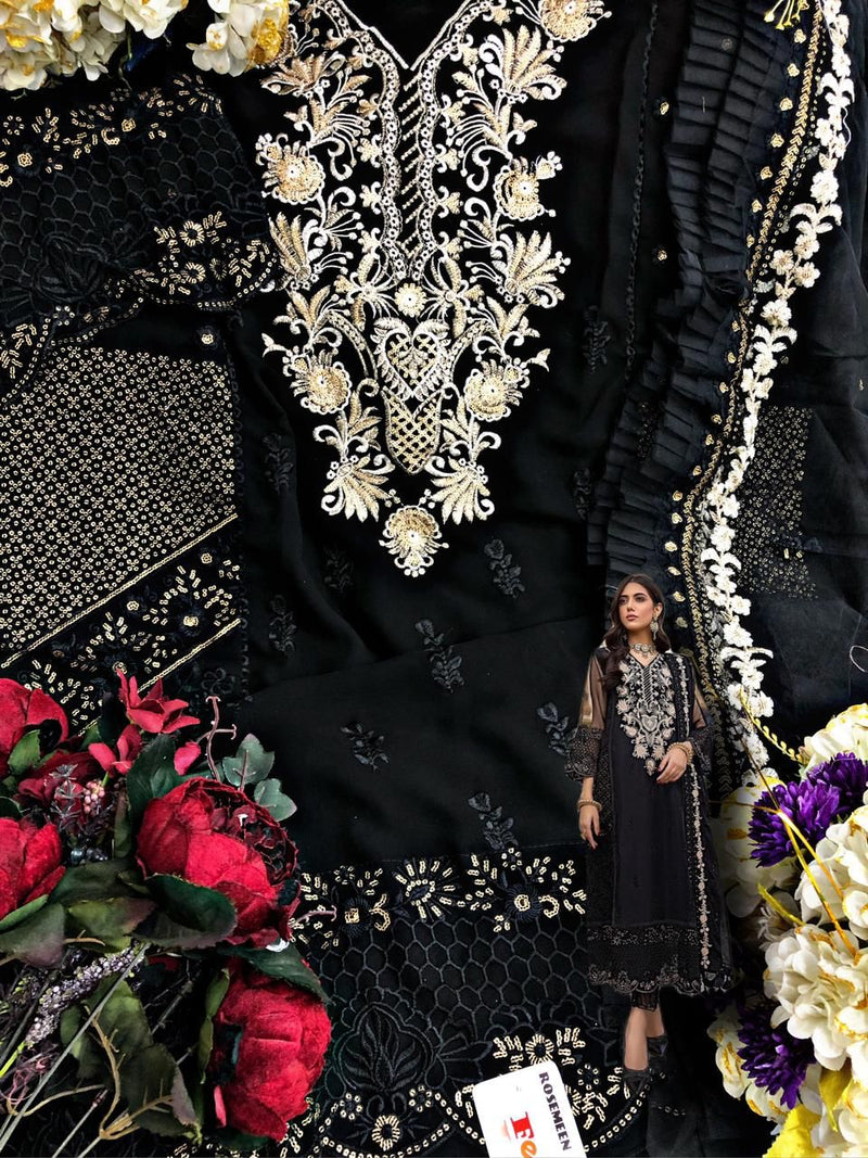 Fepic Rosemeen 5204 A Georgette With Embroidered Stylish Designer Party Wear Salwar Suit