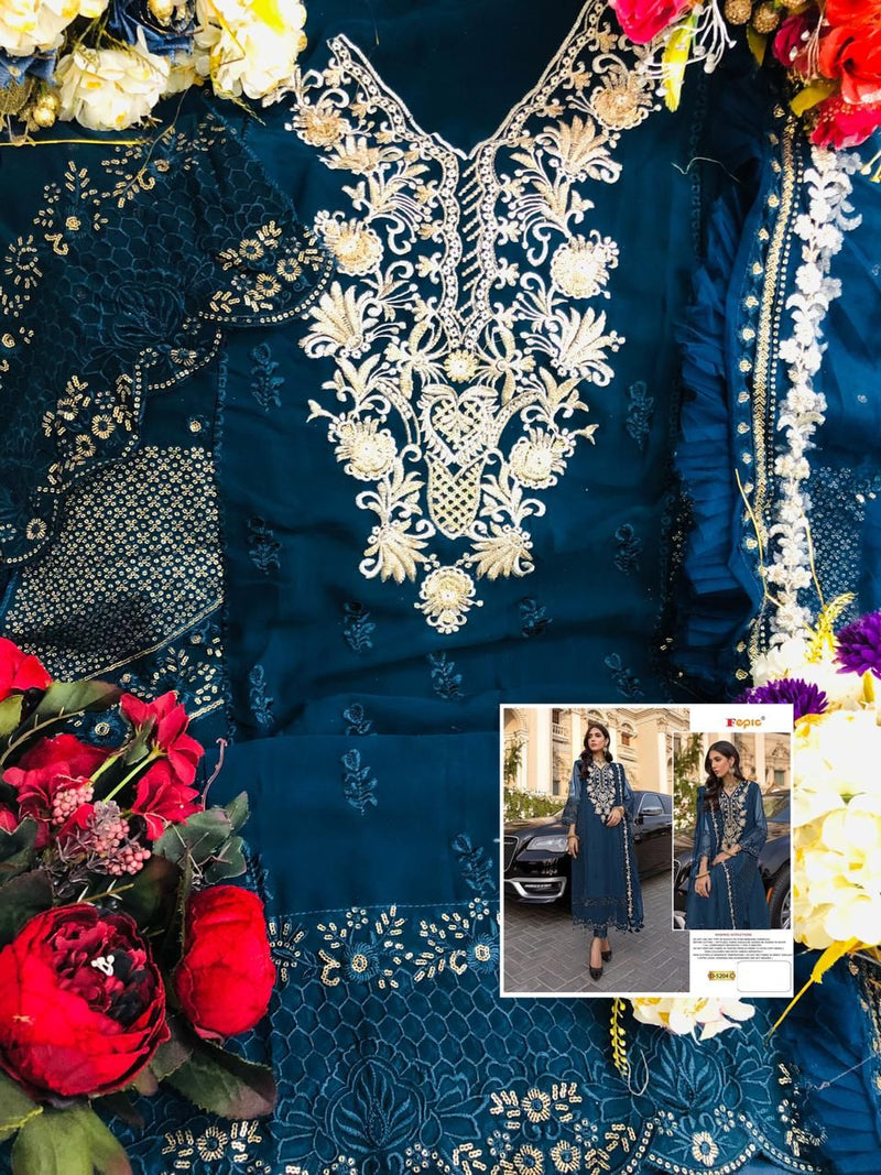 Fepic Rosemeen 5204 C Georgette With Embroidered Stylish Designer Party Wear Salwar Suit