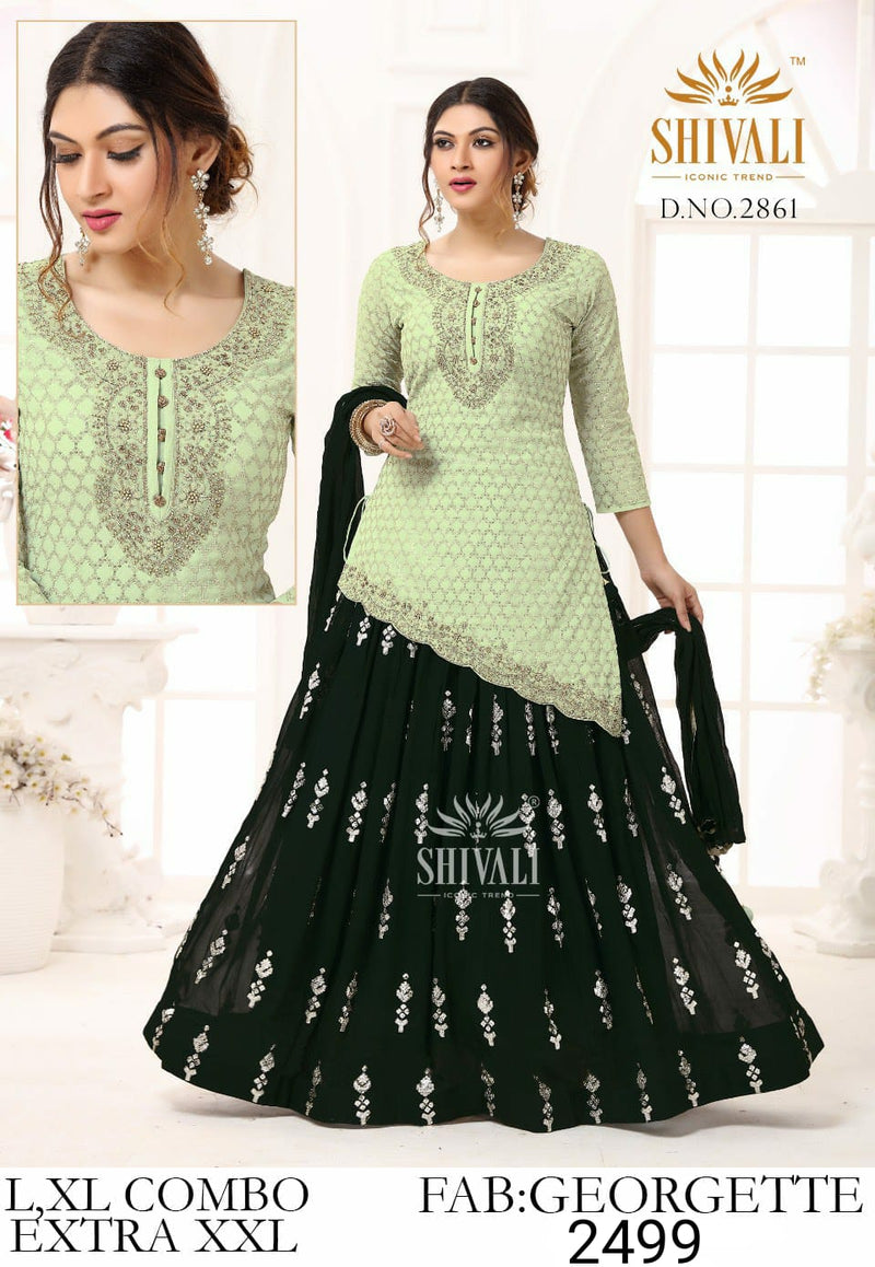 Shivali Dno 2851 Georgette Stylish Designer Party Wear Indo Western