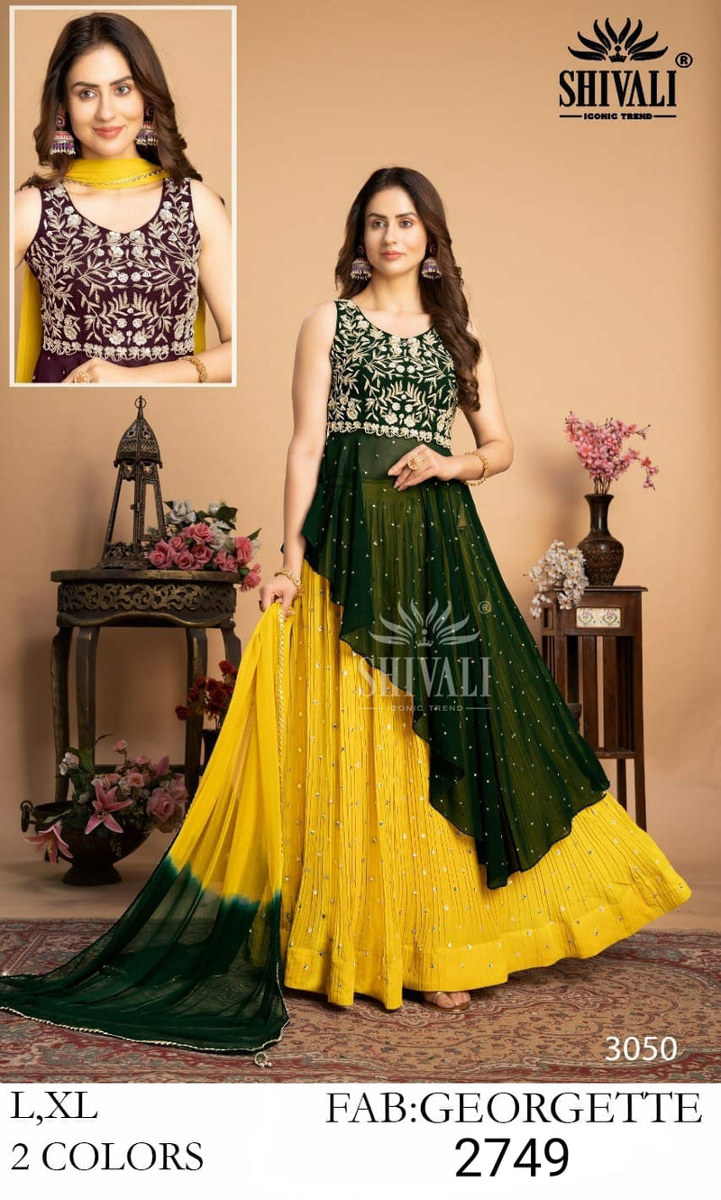 Shivali Dno 3050 Georgette Stylish Designer Party Wear Gorgeous Look Indo Western