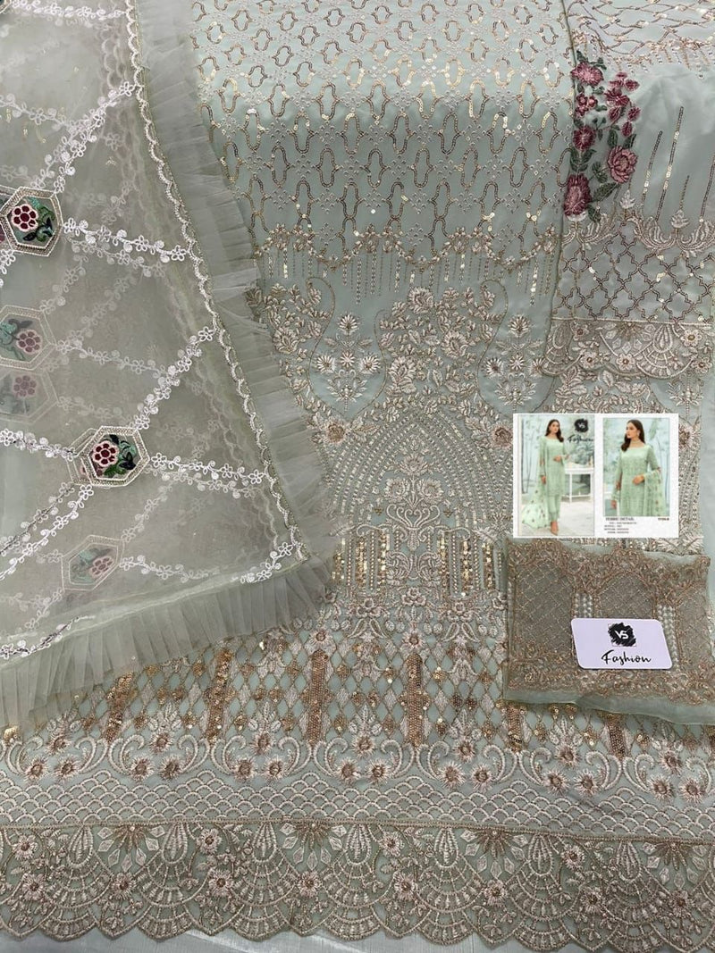 VS Fashion Dno 1134 A Fox Georgette Heavy Work Stylish Designer Party Wear Salwar Kameez