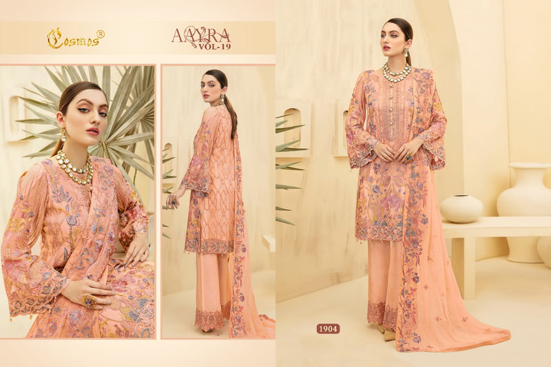 Cosmos Fashion Dno 1904 Georgette Stylish Designer Heavy Work Pakistani Style Salwar Suit