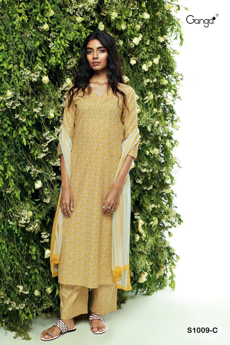 Ganga Timla S1009 Cotton Stylish Designer Printed Casual Wear Salwar Kameez
