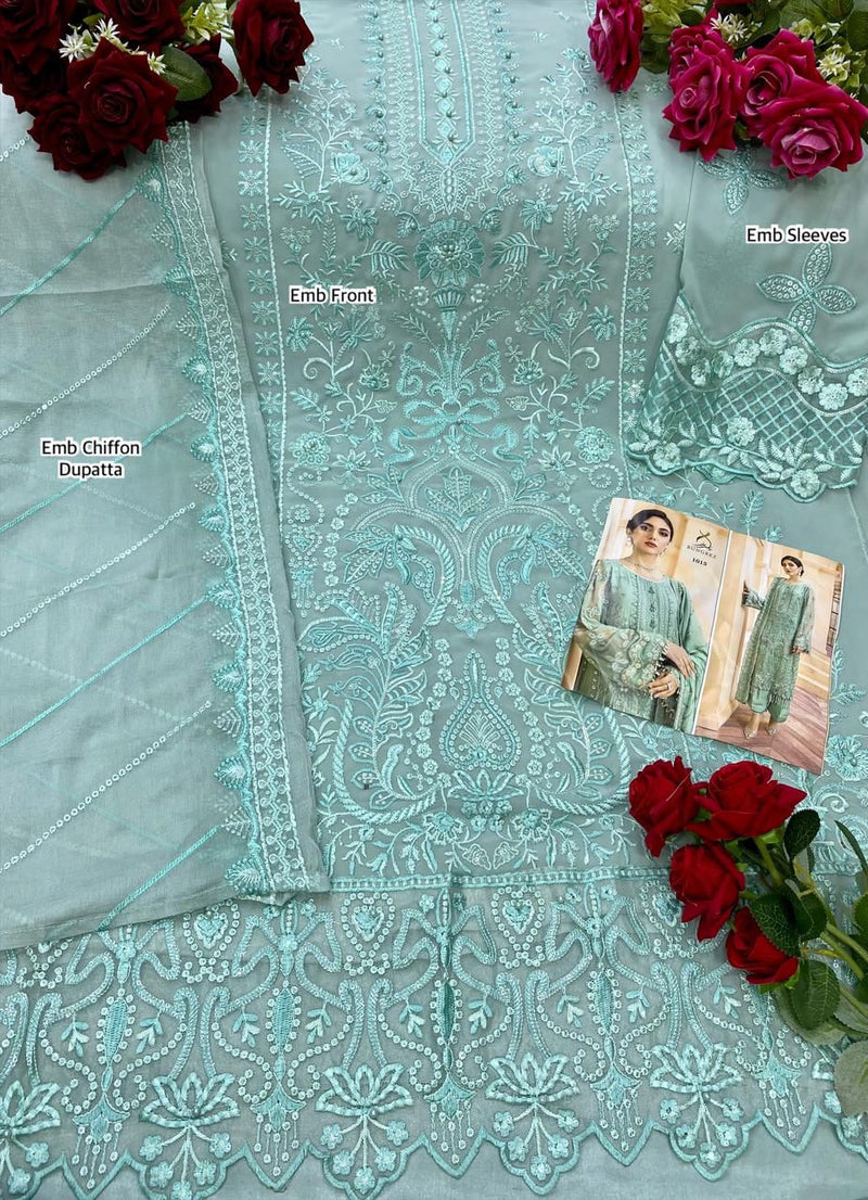 Rangrez Dno 1015 Fox Georgette Stylish Designer Heavy Embroidered Pakistani Salwar Suit