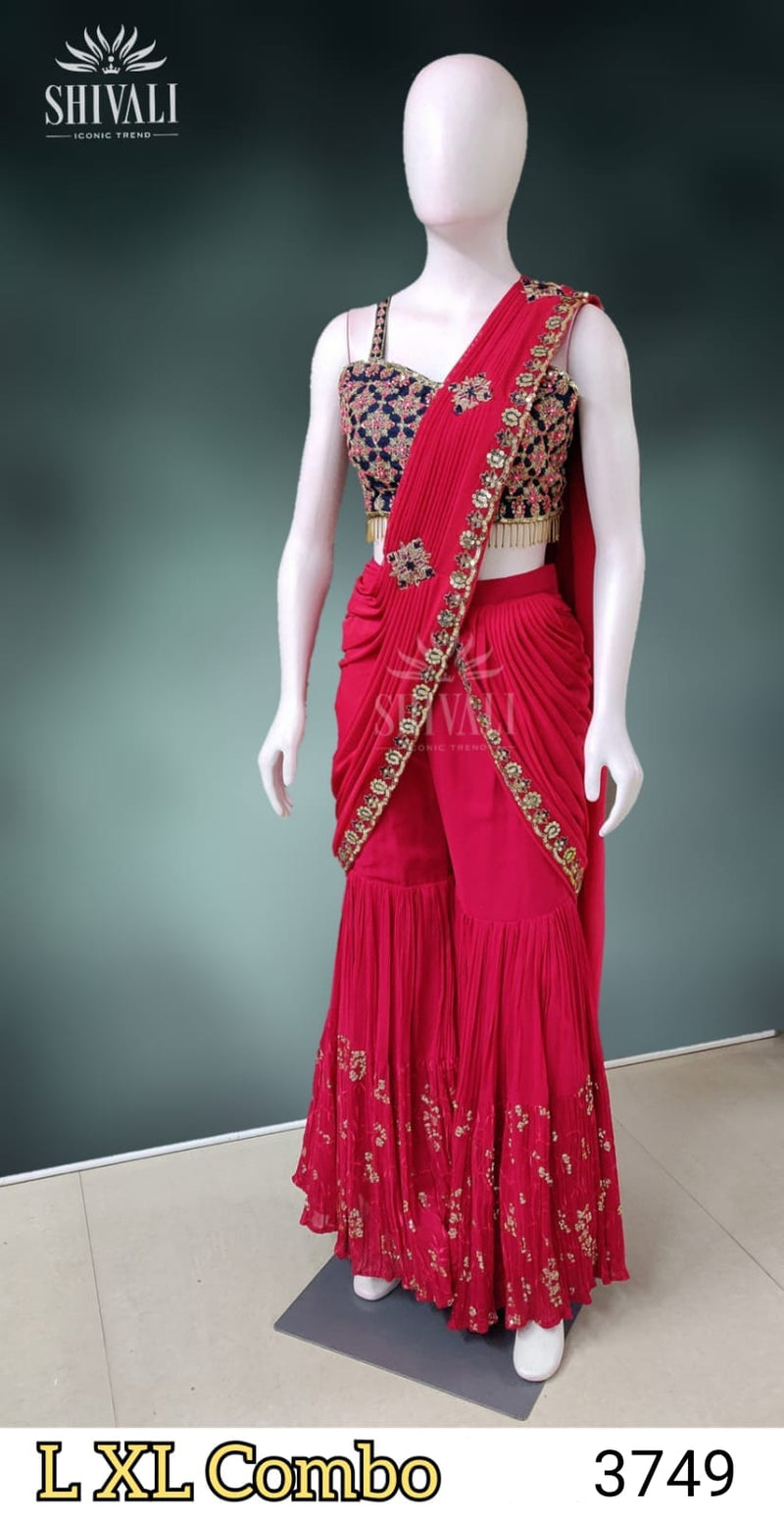 Shivali Dno 1006 Fancy Stylish Designer Party Wera Hand Work Sharara