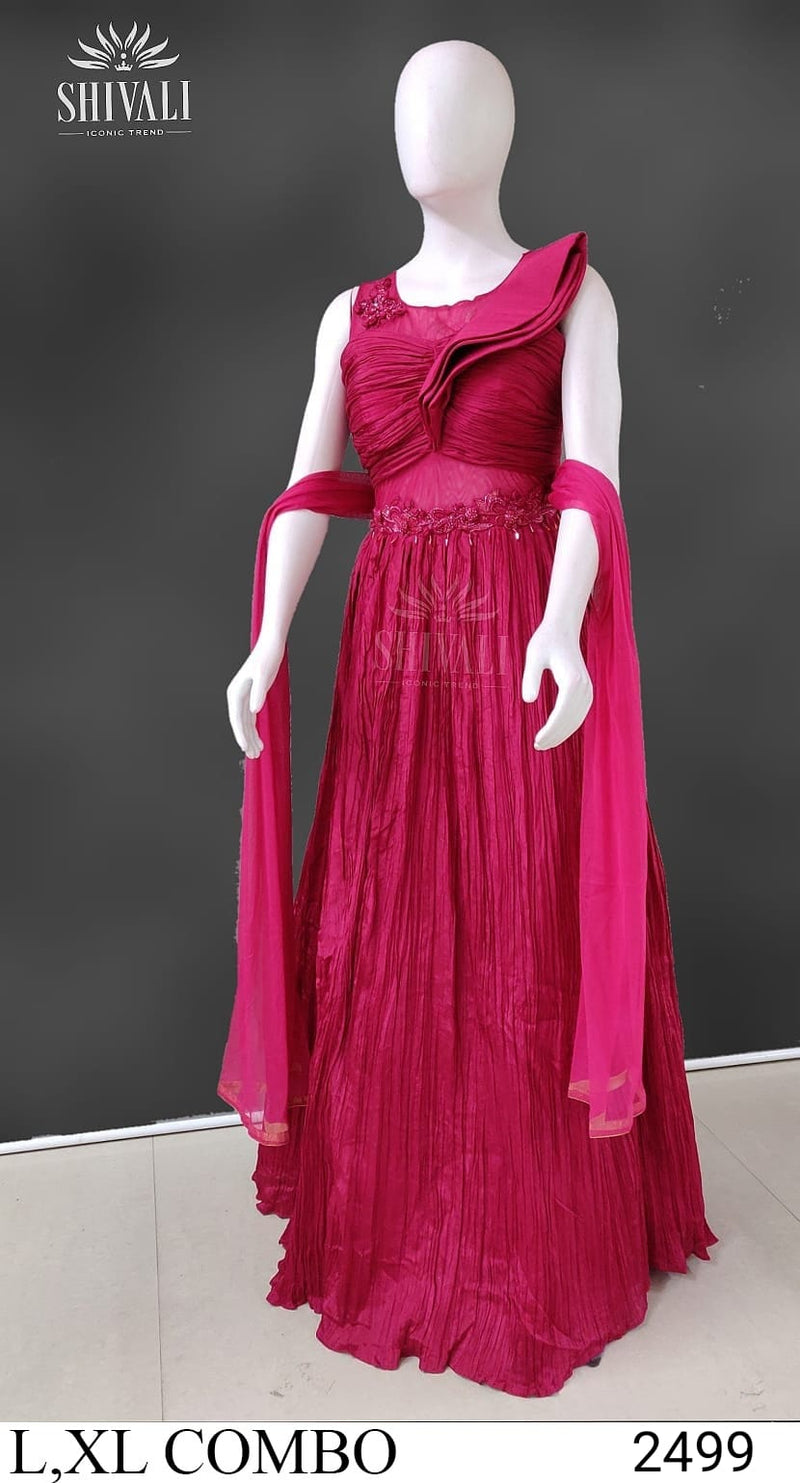 Shivali Dno 1007 Fancy With Heavy Hand Work Stylish Designer Party Wear Indo Western