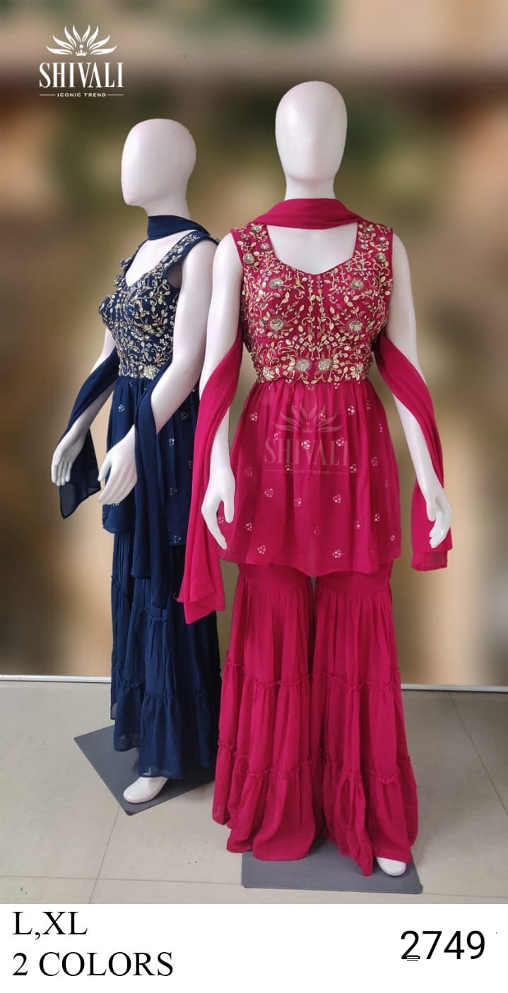Shivali Dno 1009 Fancy With Hand Work Stylish Designer Party Wear Sharara