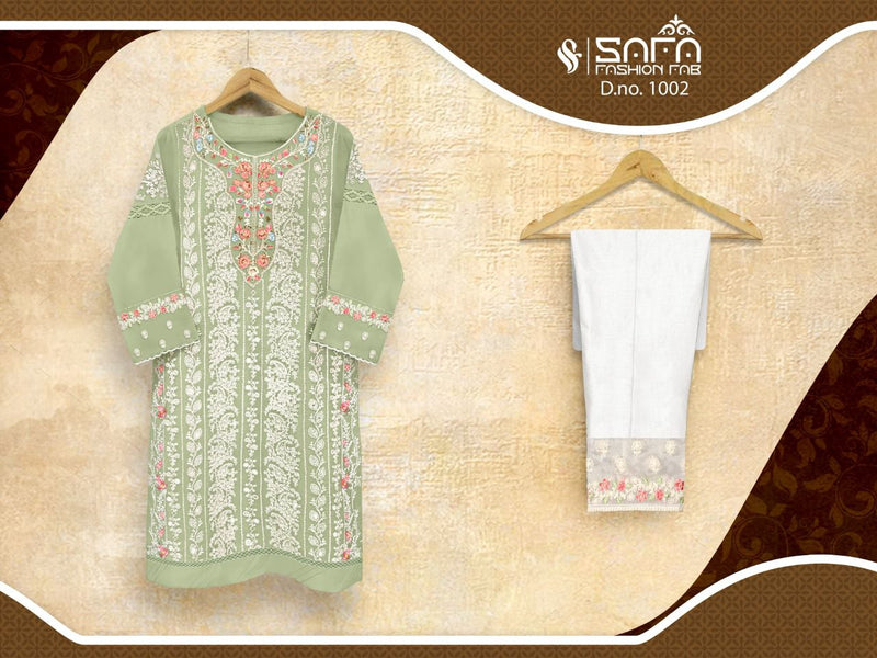 Safa Fashion Dno 1002 Georgette With Embroidered Work Stylish Designer Pakistani Style Pret Kurti