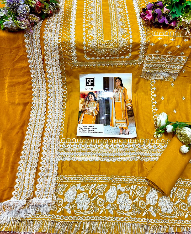 Sf Presents Dno 131 Georgette With Heavy Emroidery Moti Work Stylish Designer Salwar Suit