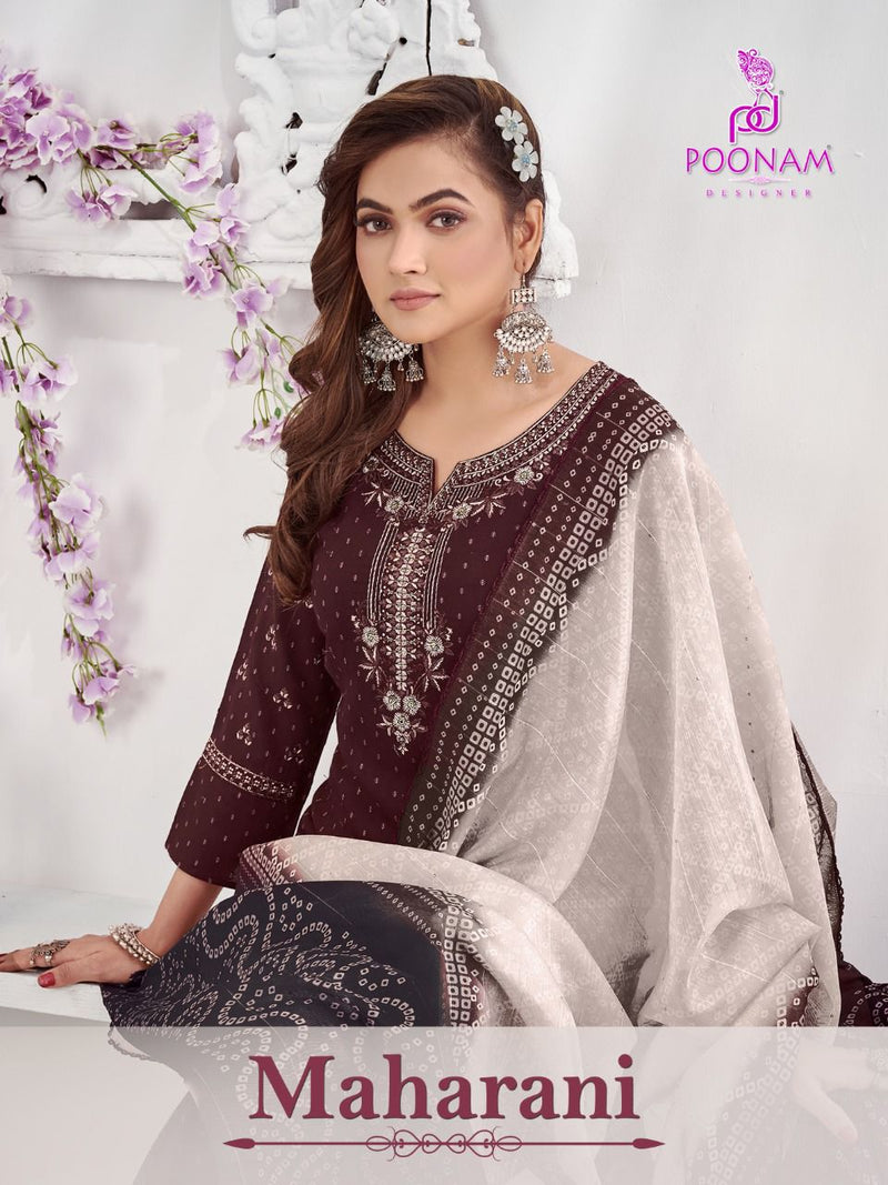 Poonam Maharani Dno 01 To 06 Pure Rayon With Embroidery Stylish Designer Party Wear Kurti