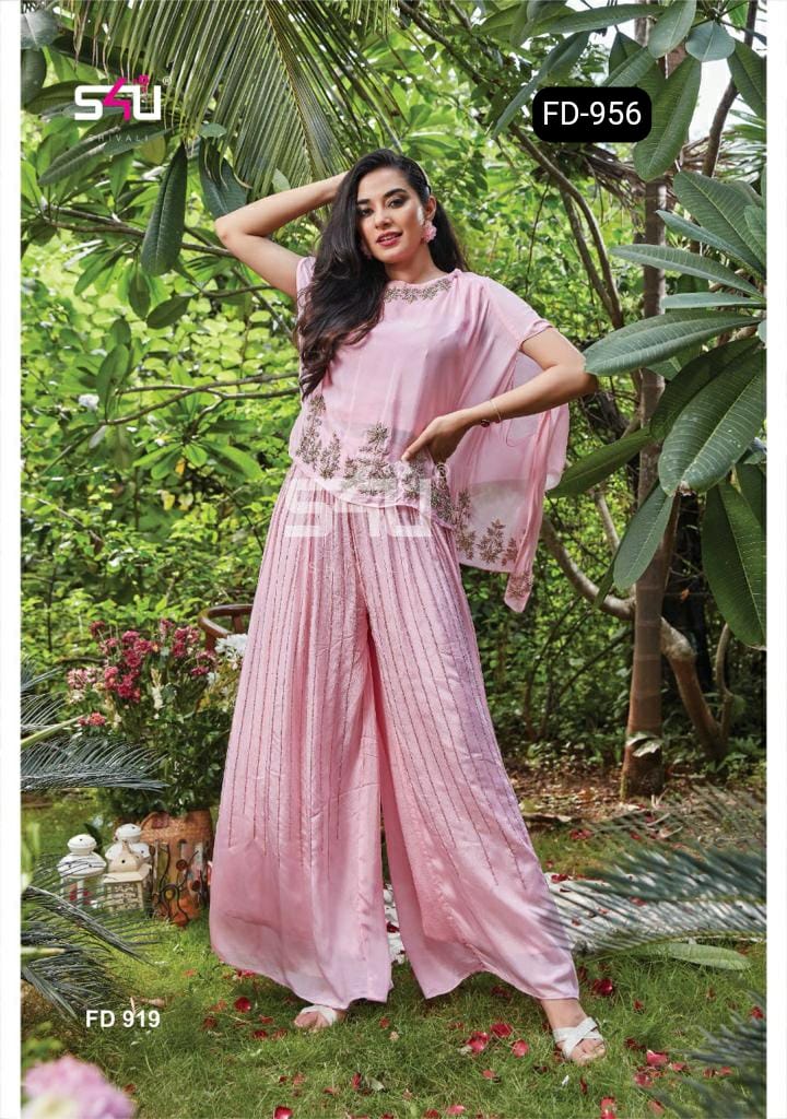 S4u Shivali Fd 956 Georgette With Hand Work Stylish Designer Party Wear Fancy Kurti