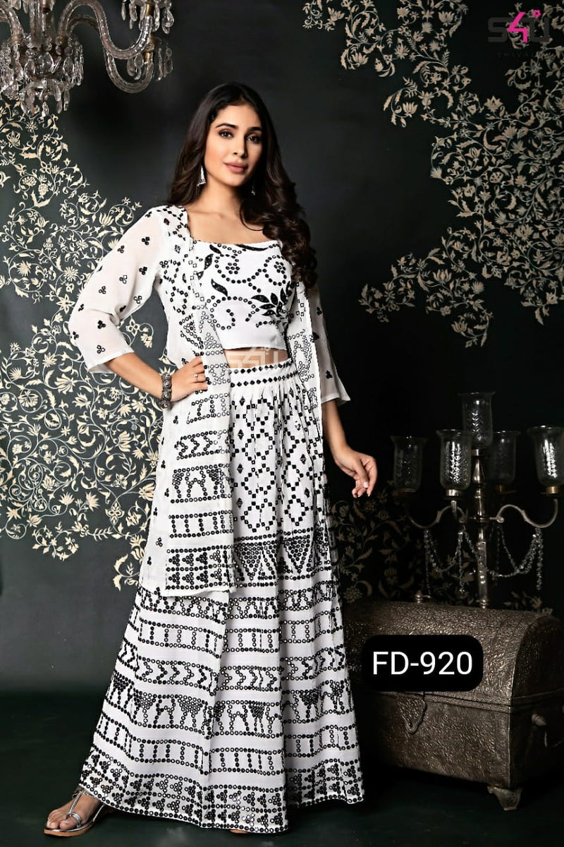 S4u Shivali Fd 920 Georgette With Hand Work Stylish Designer Party Wear Fancy Long Kurti