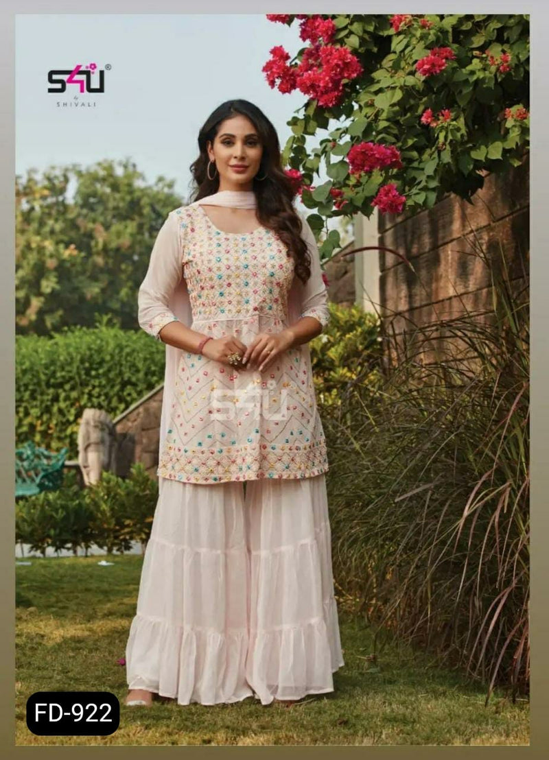 S4u Shivali Fd 922 Georgette With Hand Work Stylish Designer Party Wear Fancy Kurti
