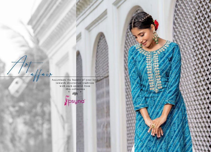 Psyna Riwaaz Rayon With Embroidery Work stylish Designer Party Wear Casual Kurti