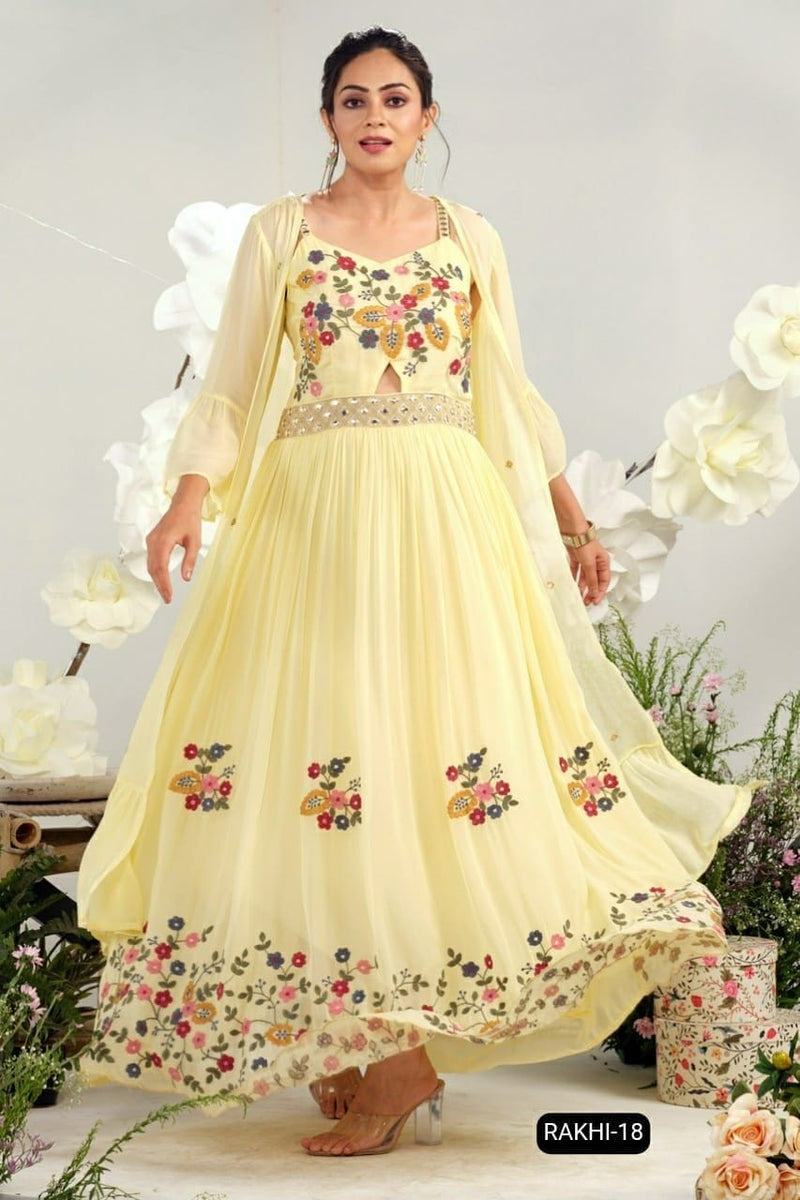S4u Shivali Rakhi 18 Fancy Stylish Designer Festive Wear Casual Look Long Kurti
