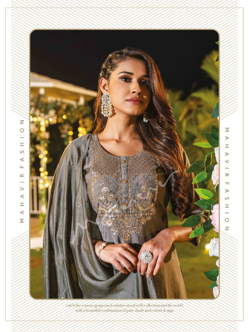 Mayur Tanishq Wonderful Viscose Silk With Heavy crepe work Stylish Designer Party Wear Fancy Kurti