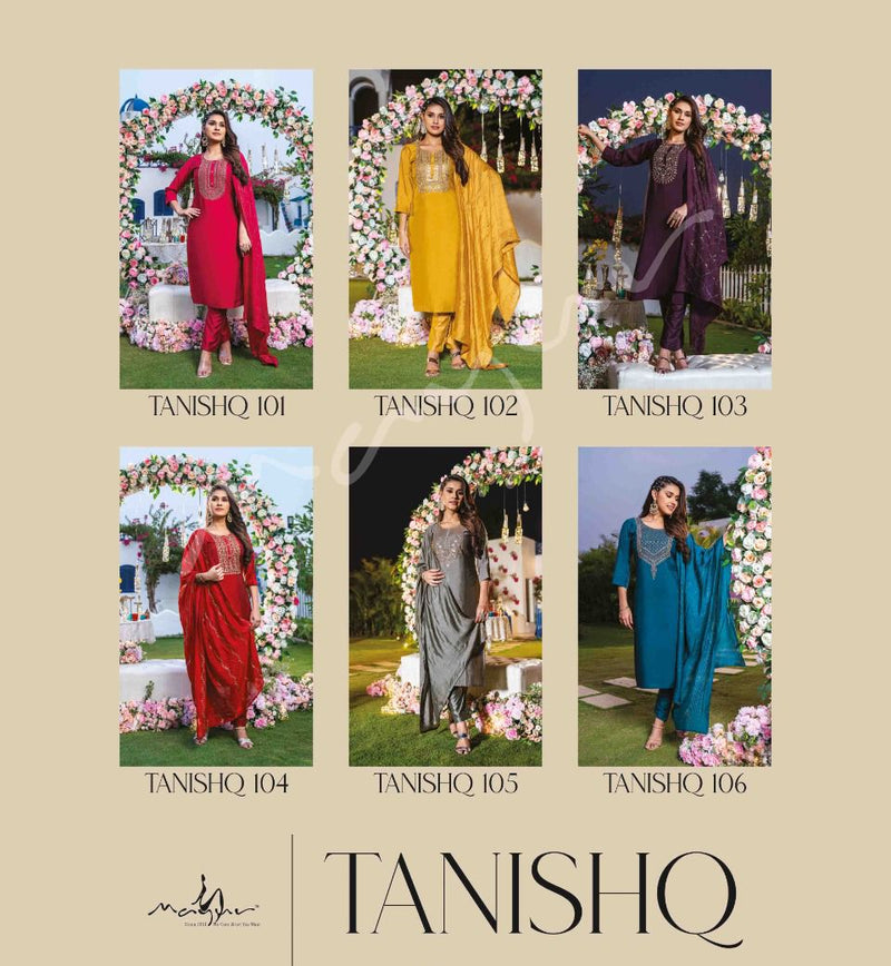 Mayur Tanishq Wonderful Viscose Silk With Heavy crepe work Stylish Designer Party Wear Fancy Kurti
