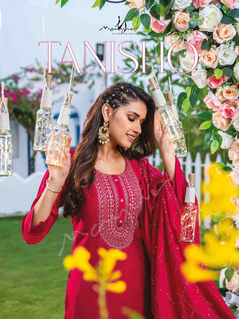 Mayur Tanishq Wonderful Viscose Silk With Heavy crepe work Stylish Designer Party Wear Fancy Kurti
