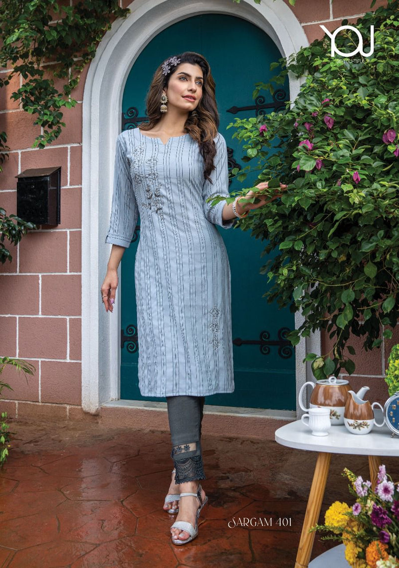 Wanna Sargam Viscose Rayon With Hand Work Stylish Designer Party Wear Casual Look Fancy Kurti