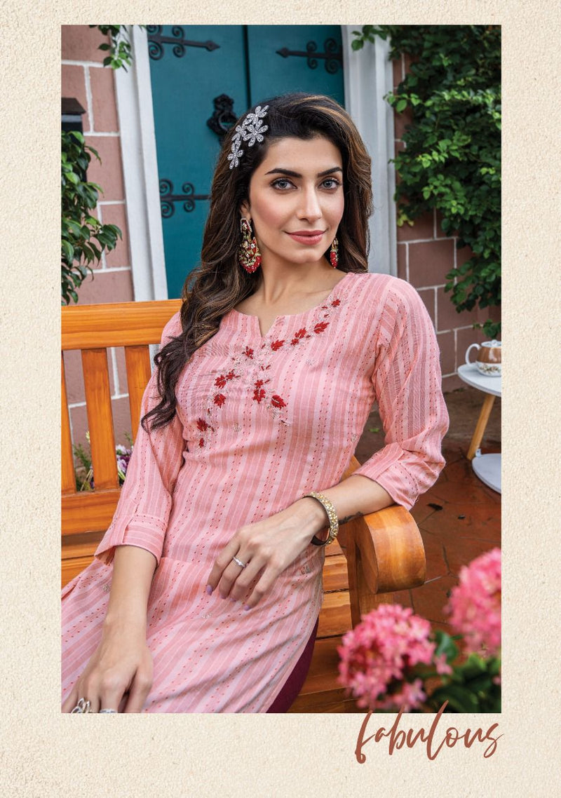 Wanna Sargam Viscose Rayon With Hand Work Stylish Designer Party Wear Casual Look Fancy Kurti