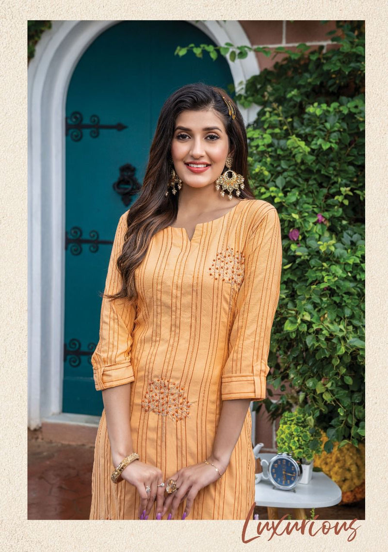 Wanna Sargam Viscose Rayon With Hand Work Stylish Designer Party Wear Casual Look Fancy Kurti