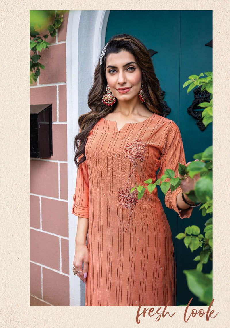 Wanna Sargam Viscose Rayon With Hand Work Stylish Designer Party Wear Casual Look Fancy Kurti