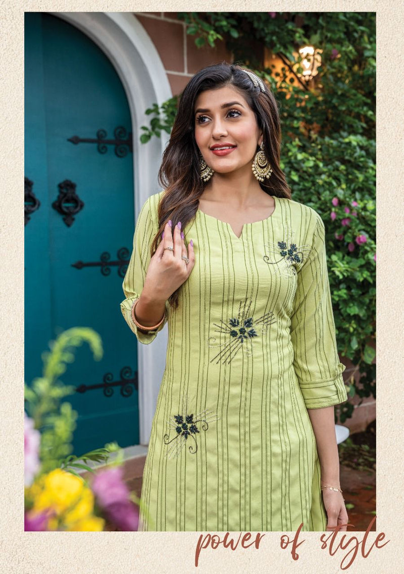 Wanna Sargam Viscose Rayon With Hand Work Stylish Designer Party Wear Casual Look Fancy Kurti