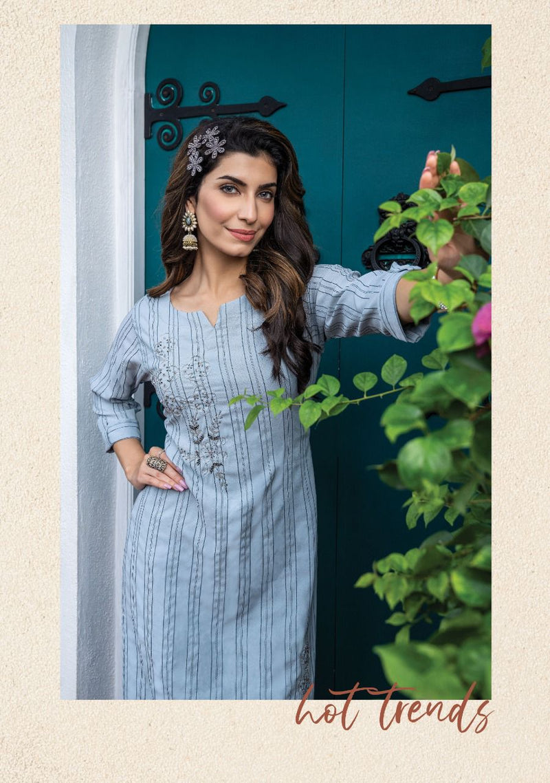 Wanna Sargam Viscose Rayon With Hand Work Stylish Designer Party Wear Casual Look Fancy Kurti