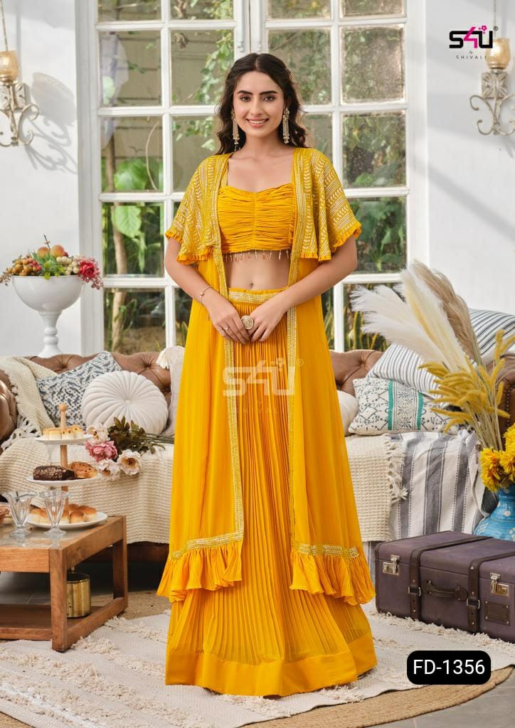 S4u Shivali Dno Fd 1356 Georgette With Heavy Hand Work stylish Designer Party Wear Casual Look Kurti