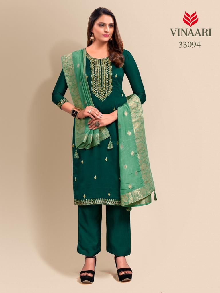 Vinaari Dno 33094 Pure Viscose With Heavy Hand Work Stylish Designer Party Wear Fancy Kurti