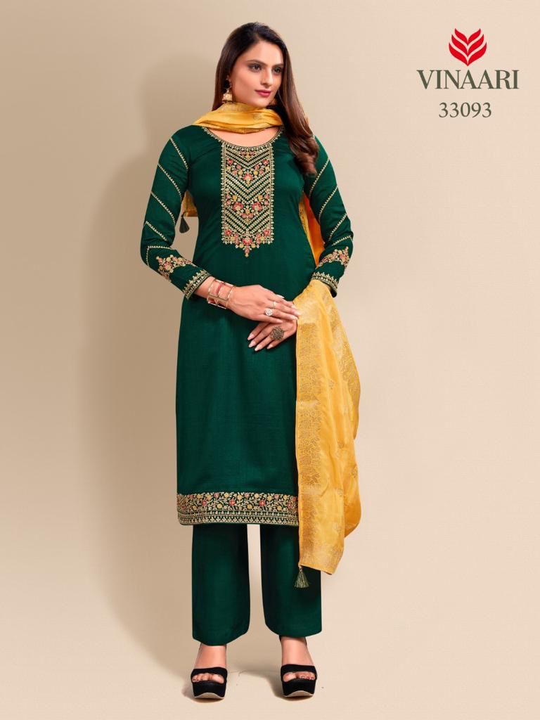 Vinaari Dno 33093 Pure Viscose With Heavy Hand Work Stylish Designer Party Wear Fancy Kurti