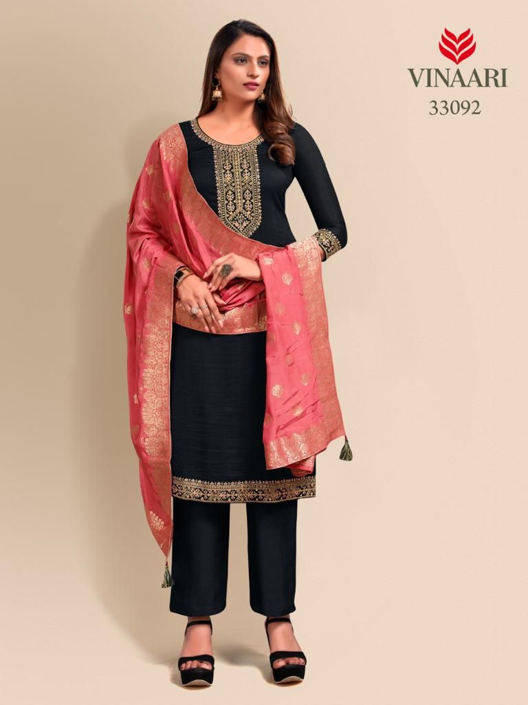 Vinaari Dno 33092 Pure Viscose With Heavy Hand Work Stylish Designer Party Wear Fancy Kurti