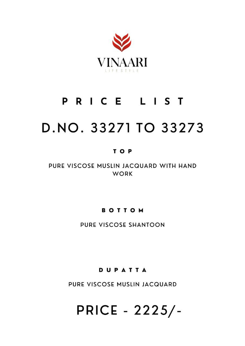 Vinaari Dno 33273 Pure Viscose With Heavy Hand Work Stylish Designer Party Wear Fancy Kurti