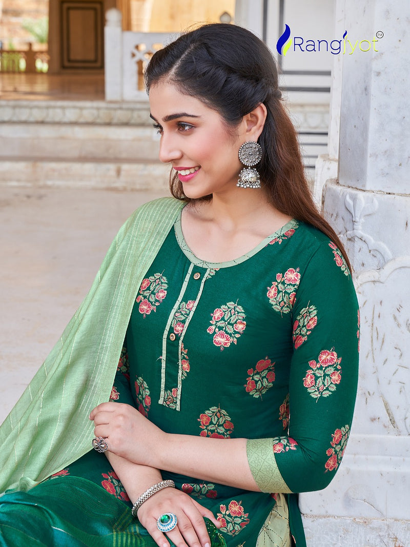 Rangjyot Rangrasiya Vol 1 Rayon Stylish Designer Festive wear Fancy Kurti