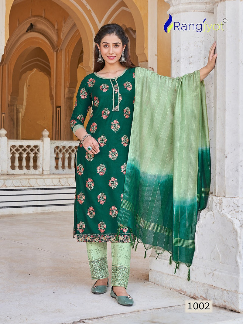Rangjyot Rangrasiya Vol 1 Rayon Stylish Designer Festive wear Fancy Kurti