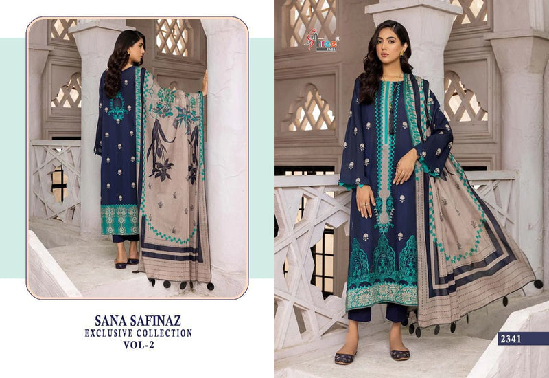 Shree Fabs Sana Safinaz Exclusive Collection Vol 2 Pure Cotton With Heavy Embroidery Stylish Designer Party Wear salwar Suit