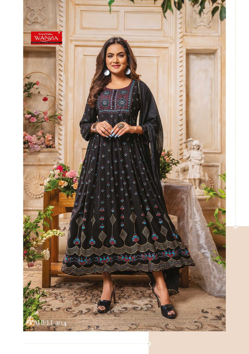Wanna Paheli Vol 2 Rayon Stylish Designer Party Wear Fancy Long Gown