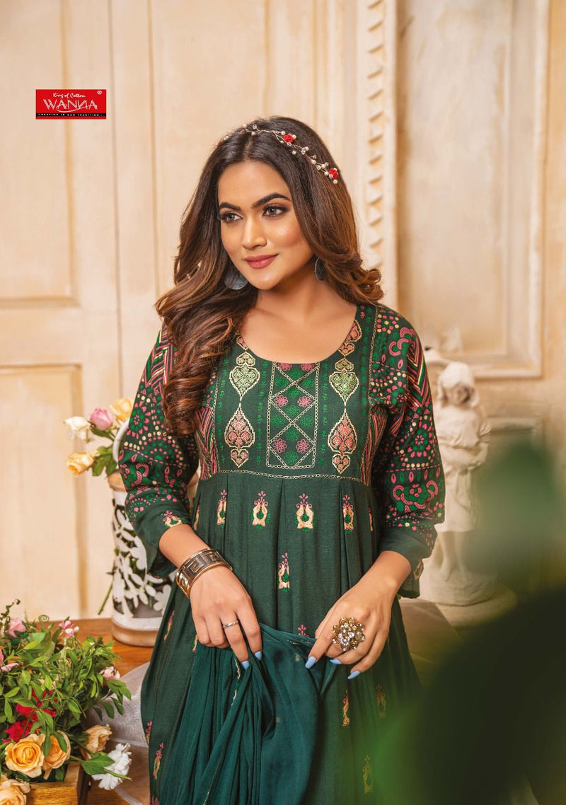 Wanna Paheli Vol 2 Rayon Stylish Designer Party Wear Fancy Long Gown
