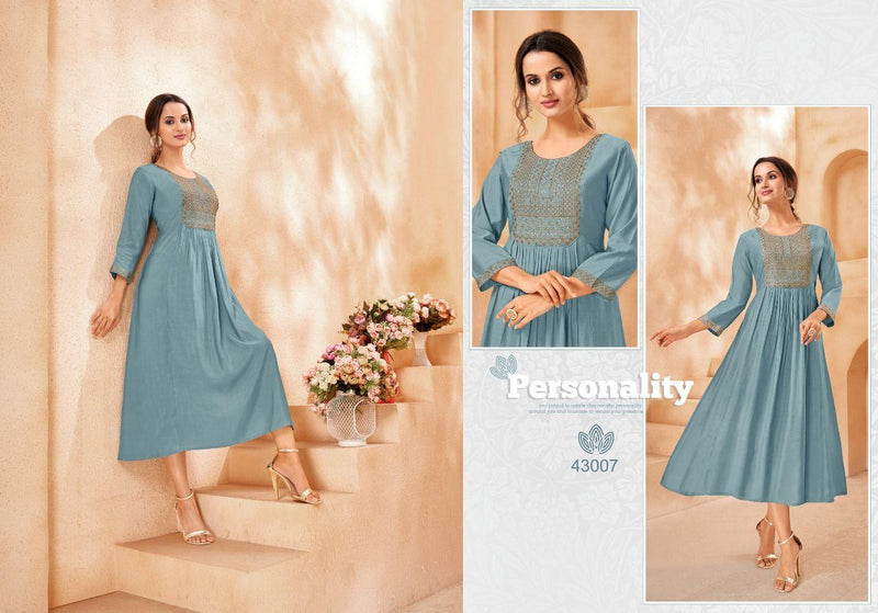 Kapil Bullet Pure Viscose Stylish Designer Party Wear Fancy Long Kurti