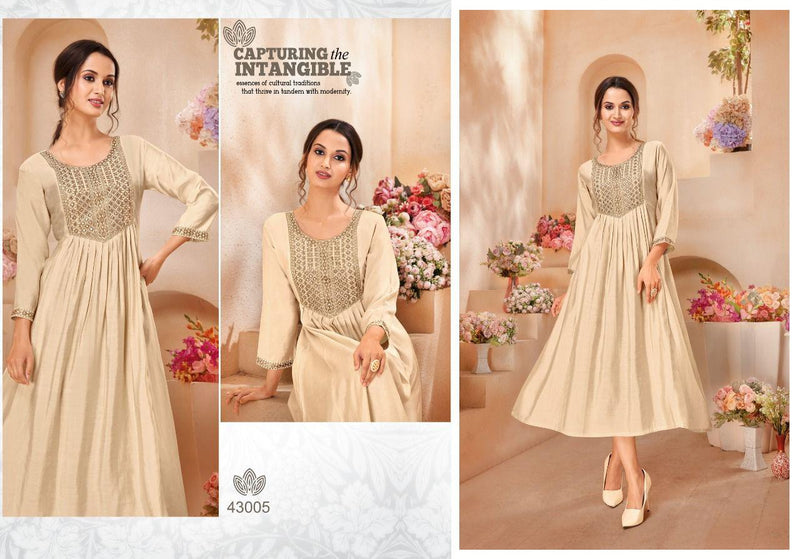 Kapil Bullet Pure Viscose Stylish Designer Party Wear Fancy Long Kurti