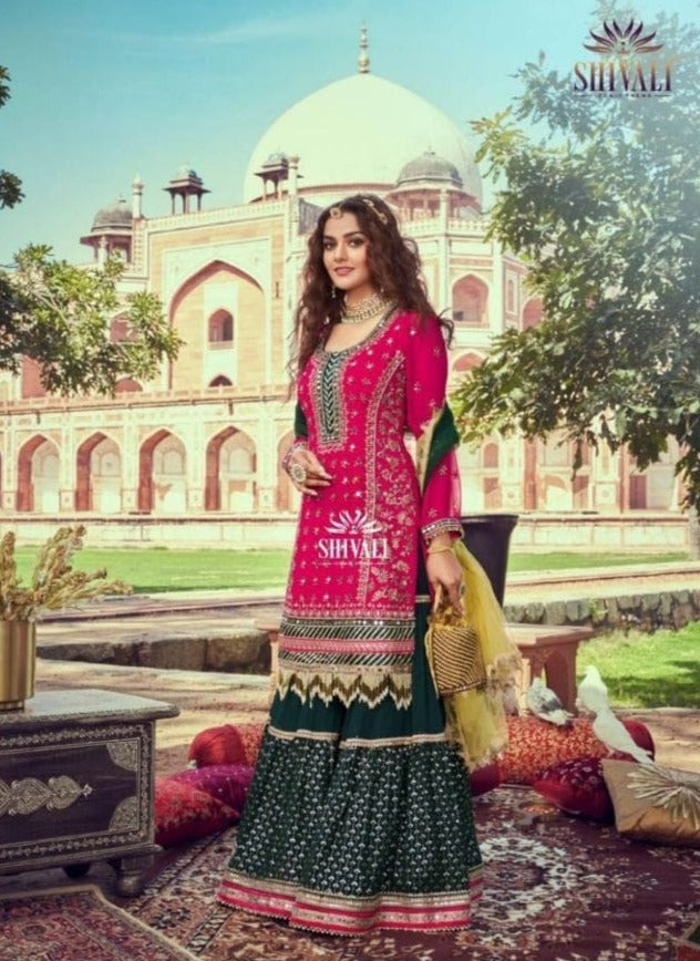 S4u Shivali Leher Fancy With Heavy Embroidery Work Stylish Designer Wedding Wear Kurti