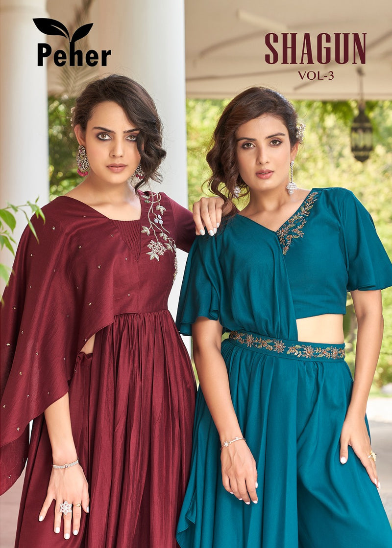 Peher Shagun Vol 2 Muslin Stylish Designer Party Wear Casual Look Long Kurti