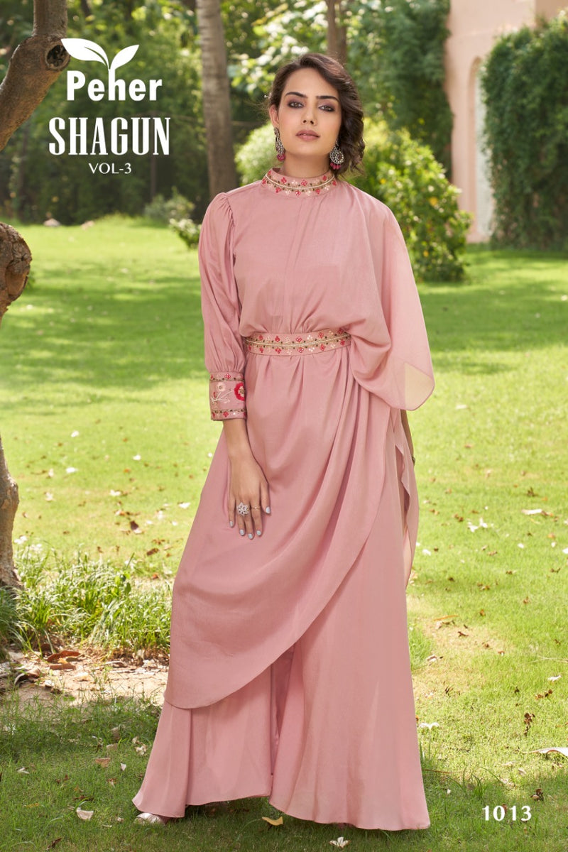 Peher Shagun Vol 2 Muslin Stylish Designer Party Wear Casual Look Long Kurti