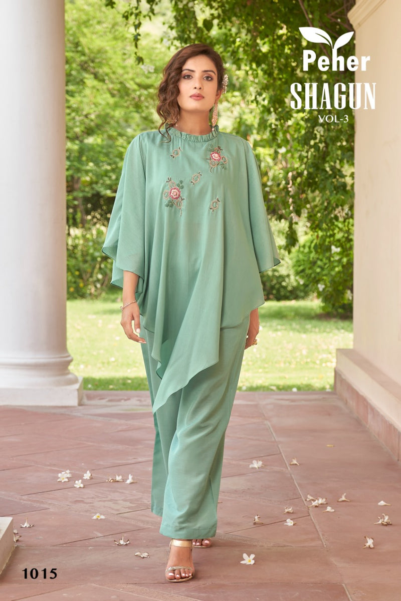 Peher Shagun Vol 2 Muslin Stylish Designer Party Wear Casual Look Long Kurti