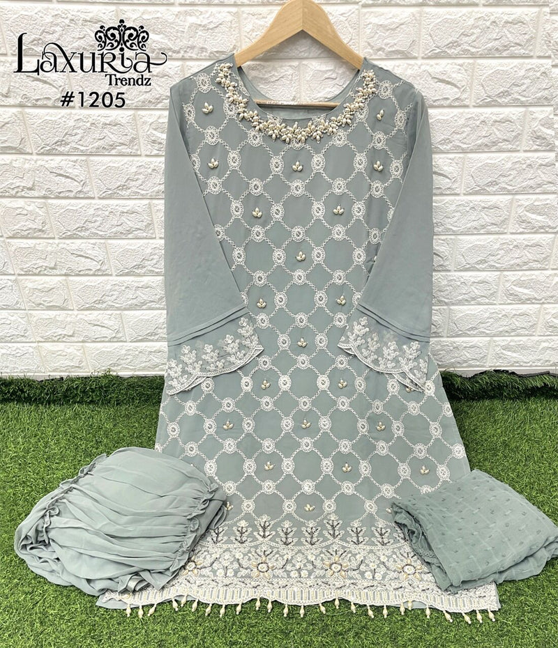 Luxuria Trendz Dno 1205 Georgette With Beautiful Hand Work Stylish Designer Party Wear Pret Kurti