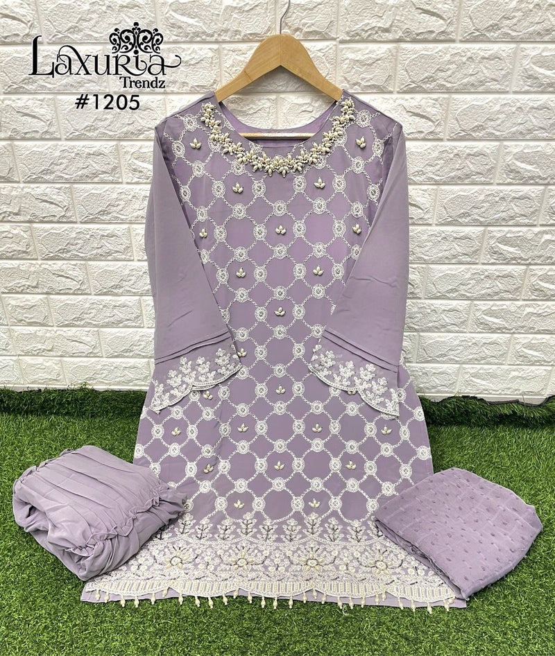 Luxuria Trendz Dno 1205 Georgette With Beautiful Hand Work Stylish Designer Party Wear Pret Kurti