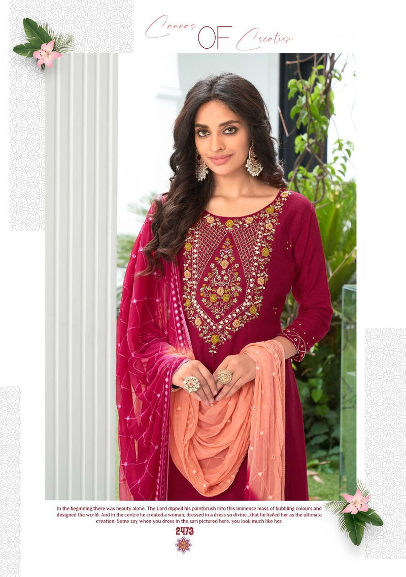 Anju Fabs Shehnai Vol 3 Viscose Dola With Heavy Hand Work Stylish Designer Festive Wear Fancy Kurti