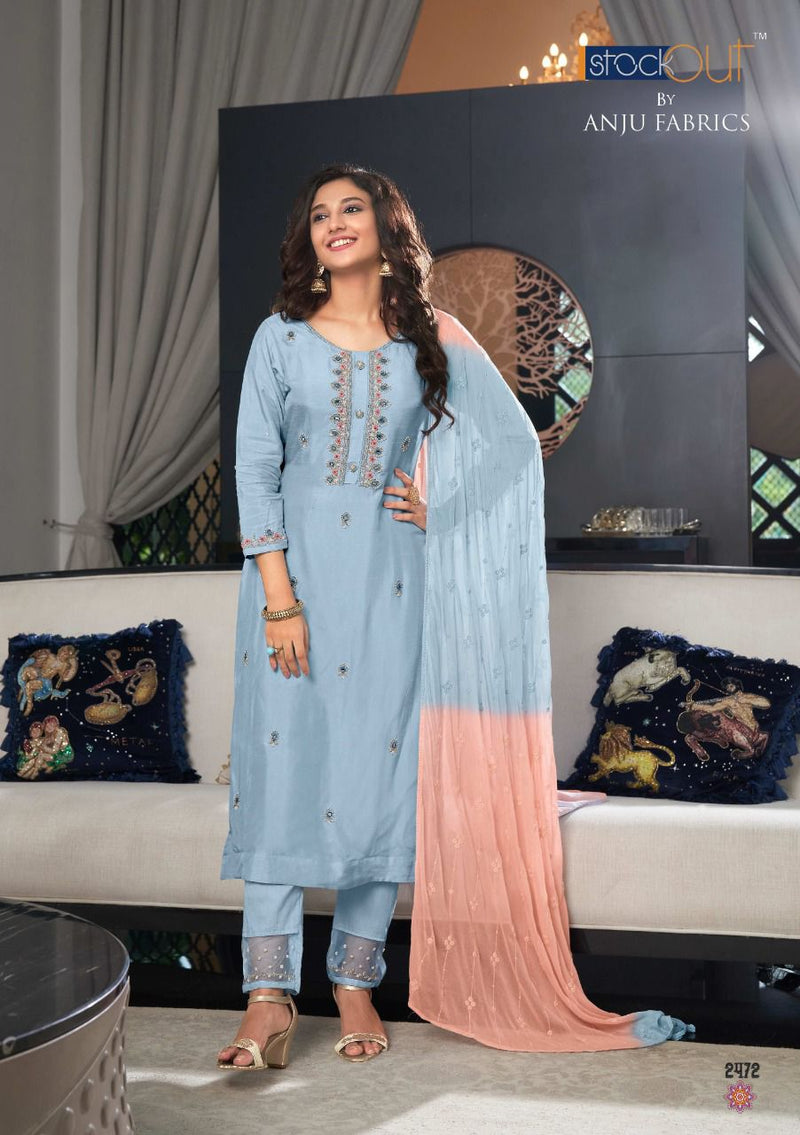 Anju Fabs Shehnai Vol 3 Viscose Dola With Heavy Hand Work Stylish Designer Festive Wear Fancy Kurti